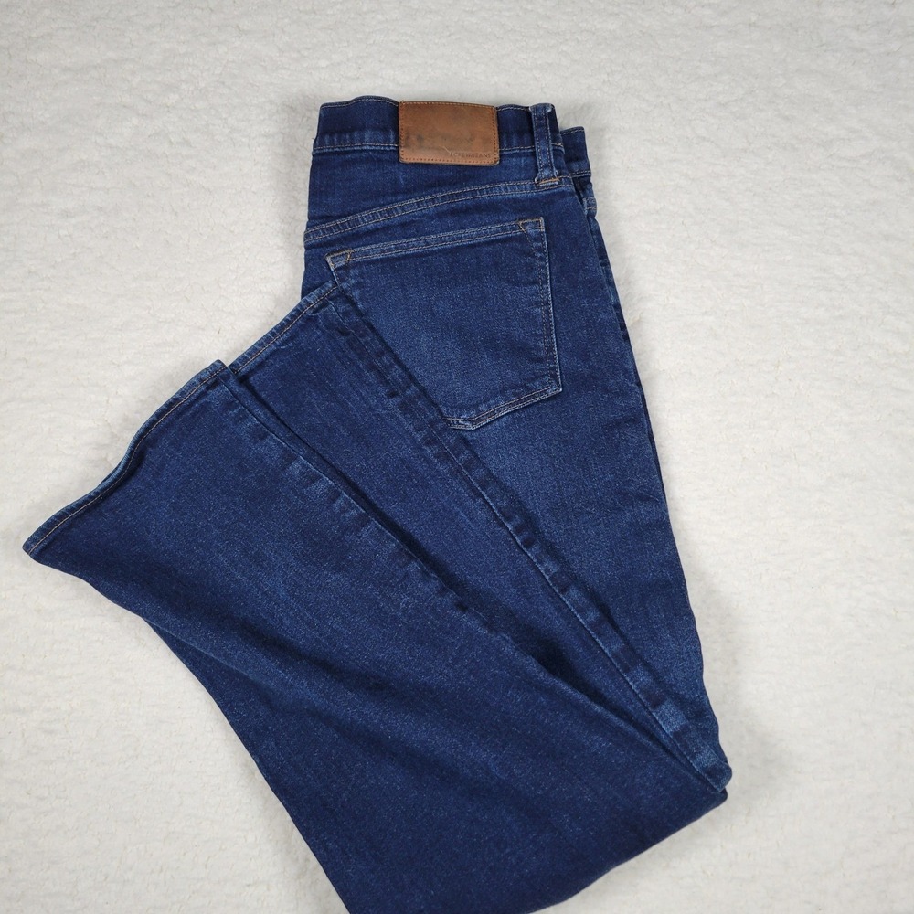 J.Crew Jeans Straight Leg Mens 34x32 Dark Indigo Blue Denim Classic 5-Pocket